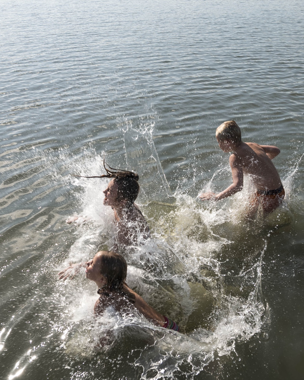 On the water